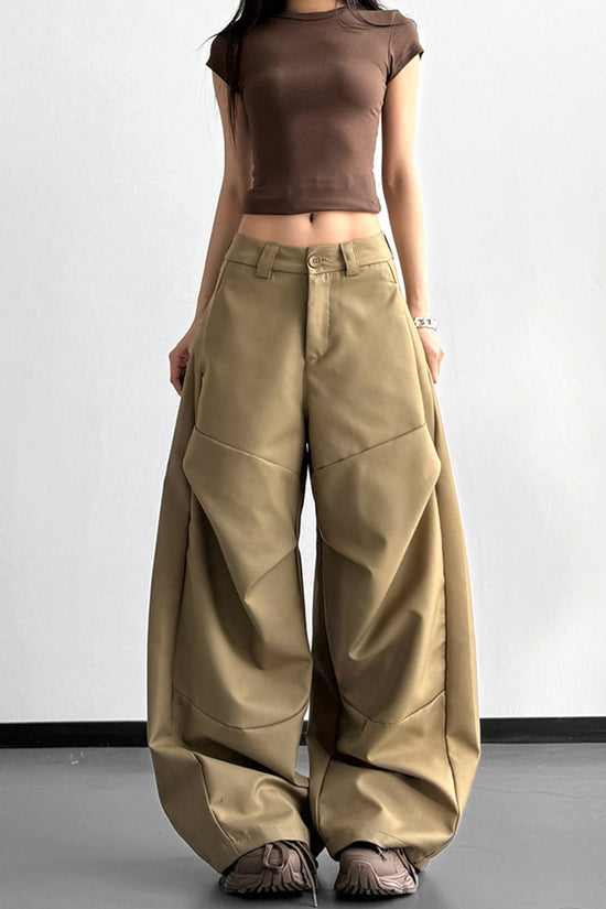 Wide-Leg Casual Pants