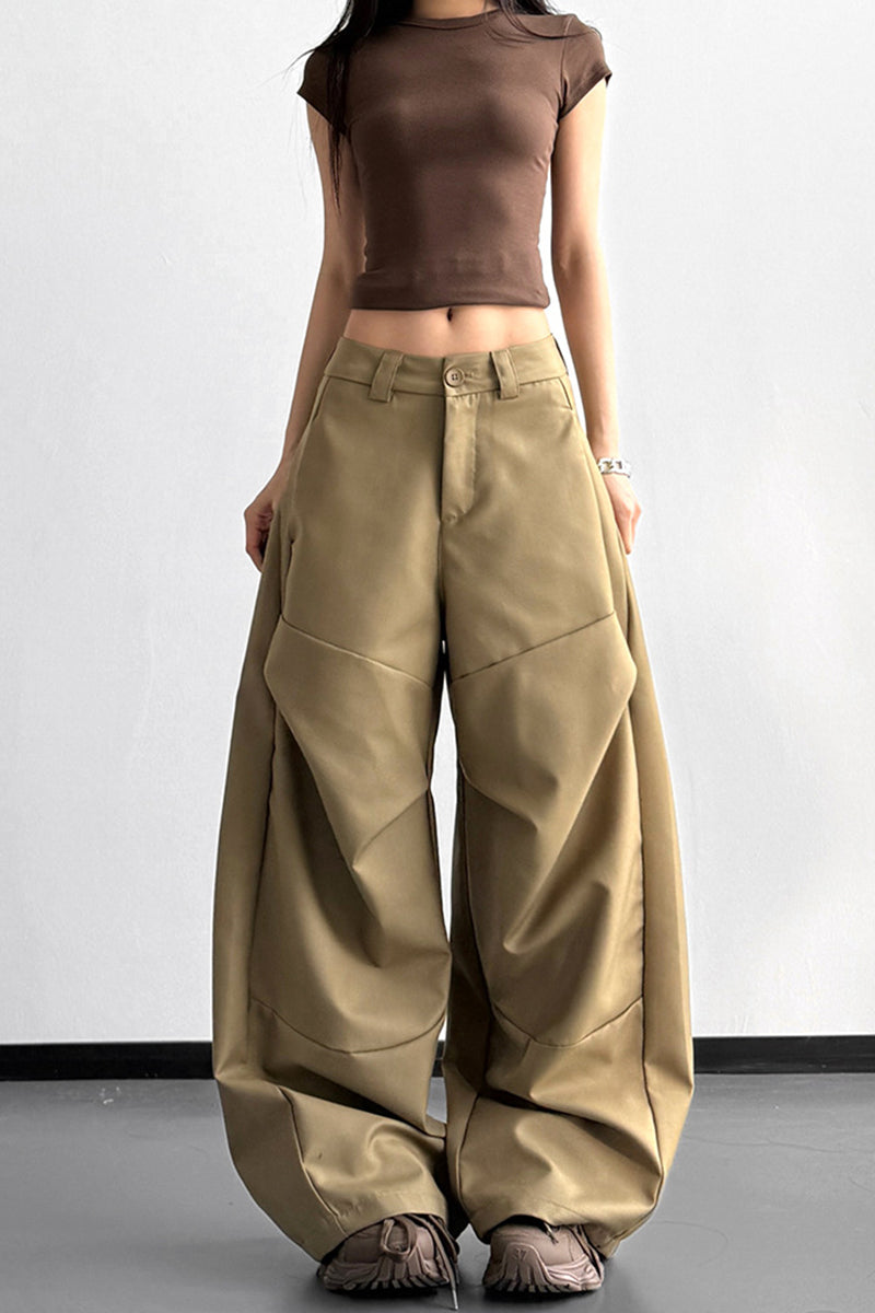 Wide-Leg Casual Pants