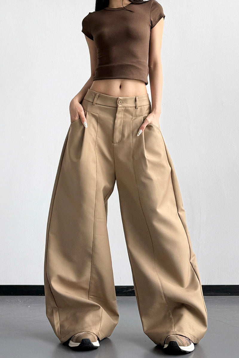 Oversized Wide-Leg Casual Pants