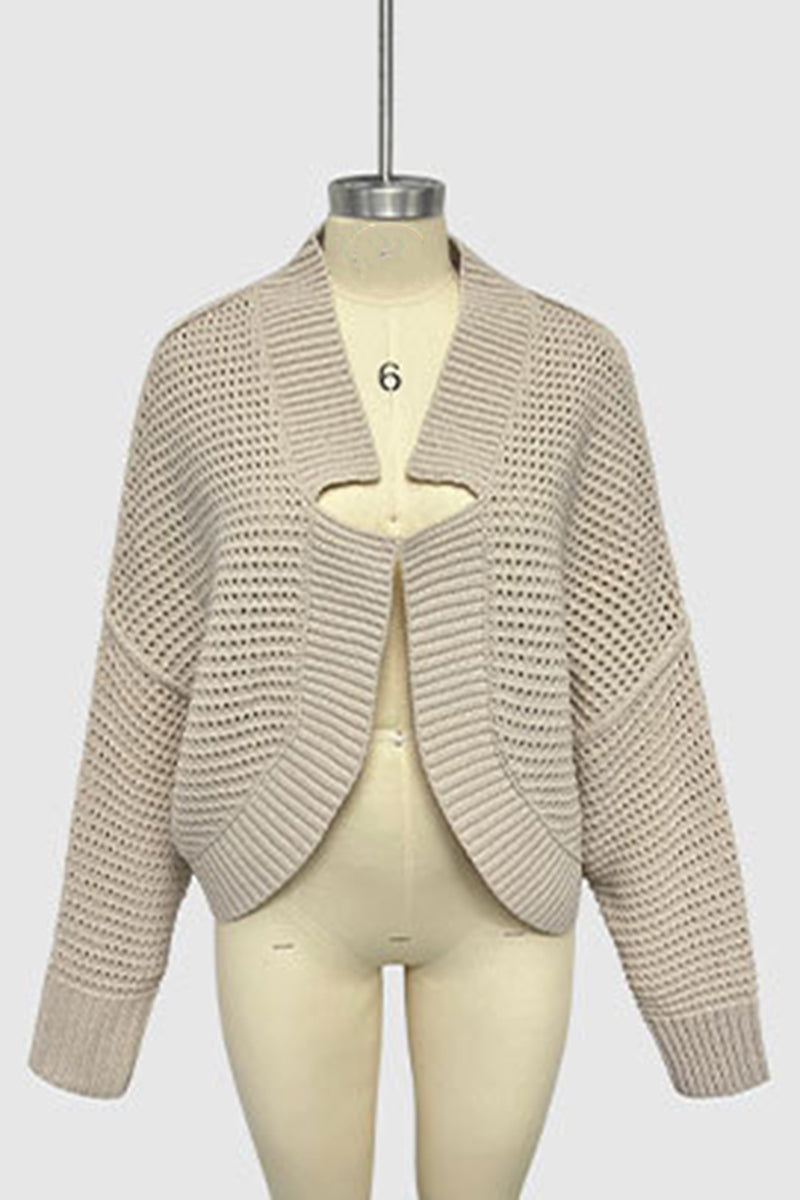 Open Front Knit Cardigan
