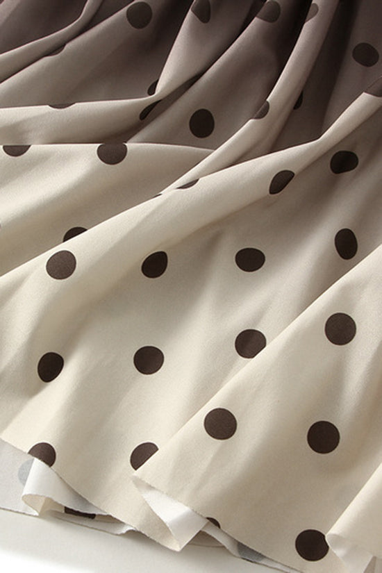 Polka Dot Ombre Midi Skirt