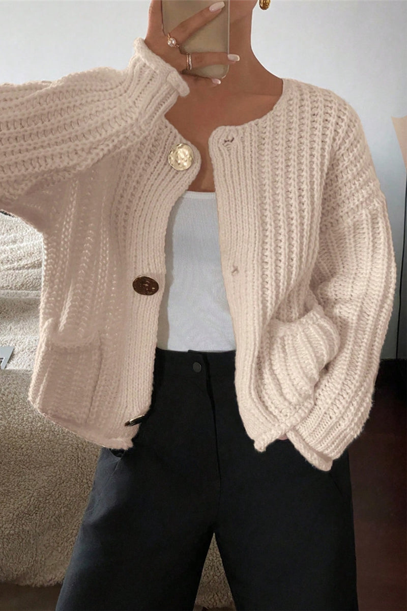 Knit Button-Up Cardigan