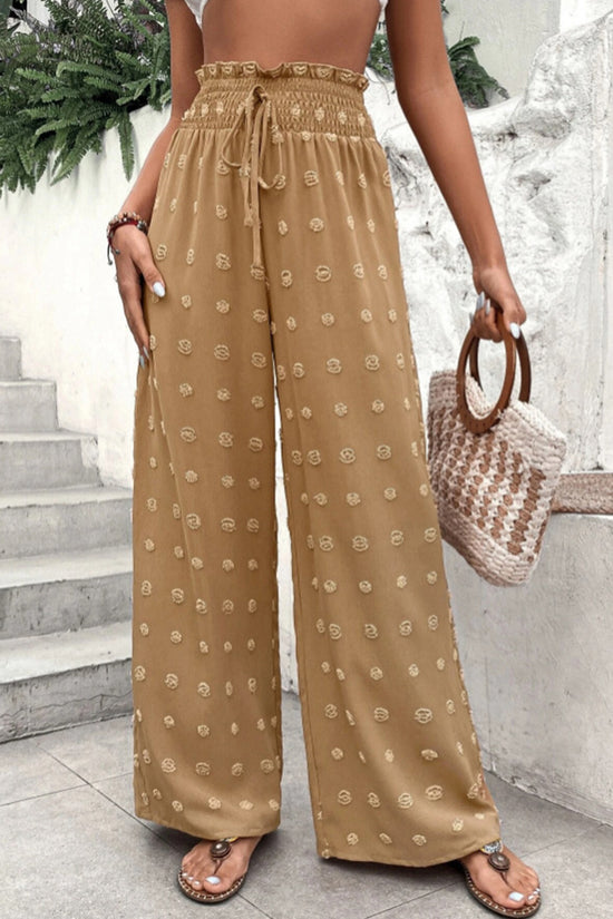 Bohemian High-Waist Wide-Leg Pants