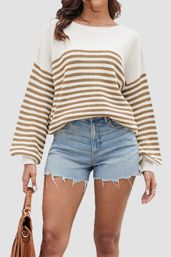 Striped Relaxed Fit Sweater
