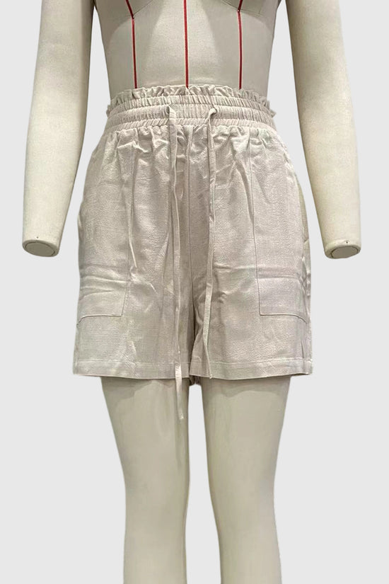 Stylish Drawstring Waist Casual Shorts