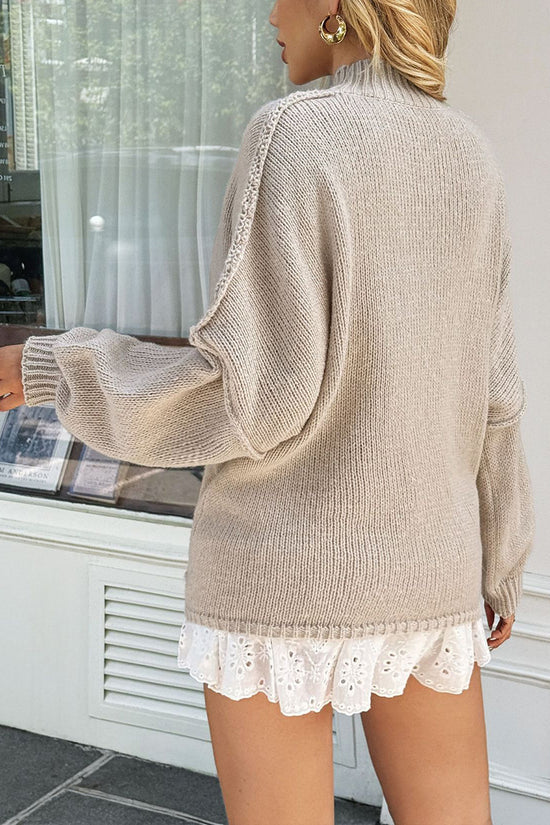 Cozy Mock Neck Knit Sweater