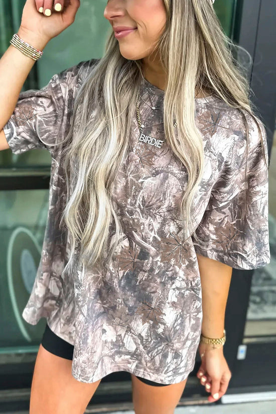 Camouflage Drop Shoulder Tee