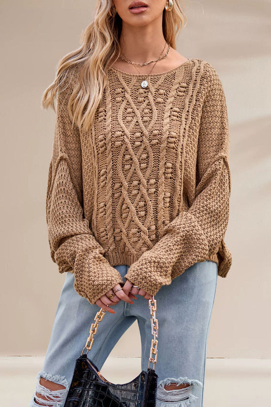 Cable Knit Oversized Sweater
