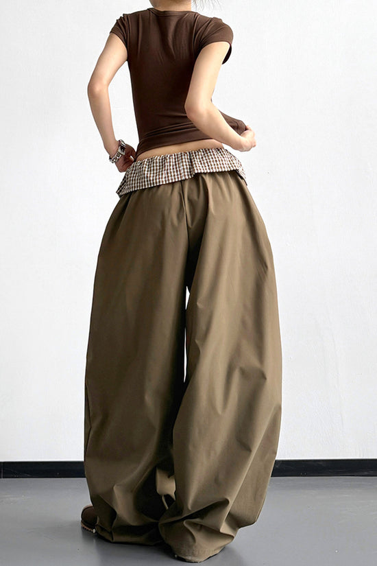 Wide-Leg Casual Pants
