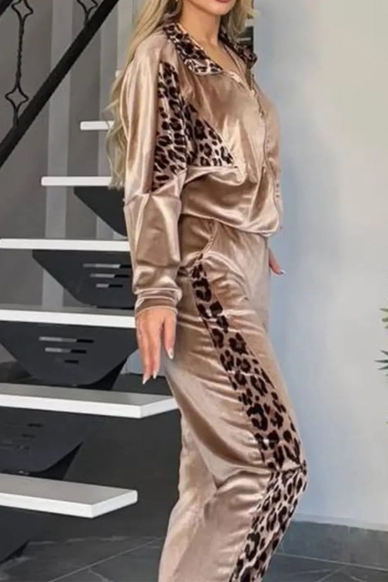 Leopard Print Activewear Set