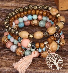 Bohemian Charm Beaded Bracelet