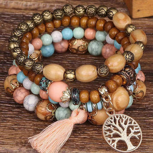 Bohemian Charm Beaded Bracelet