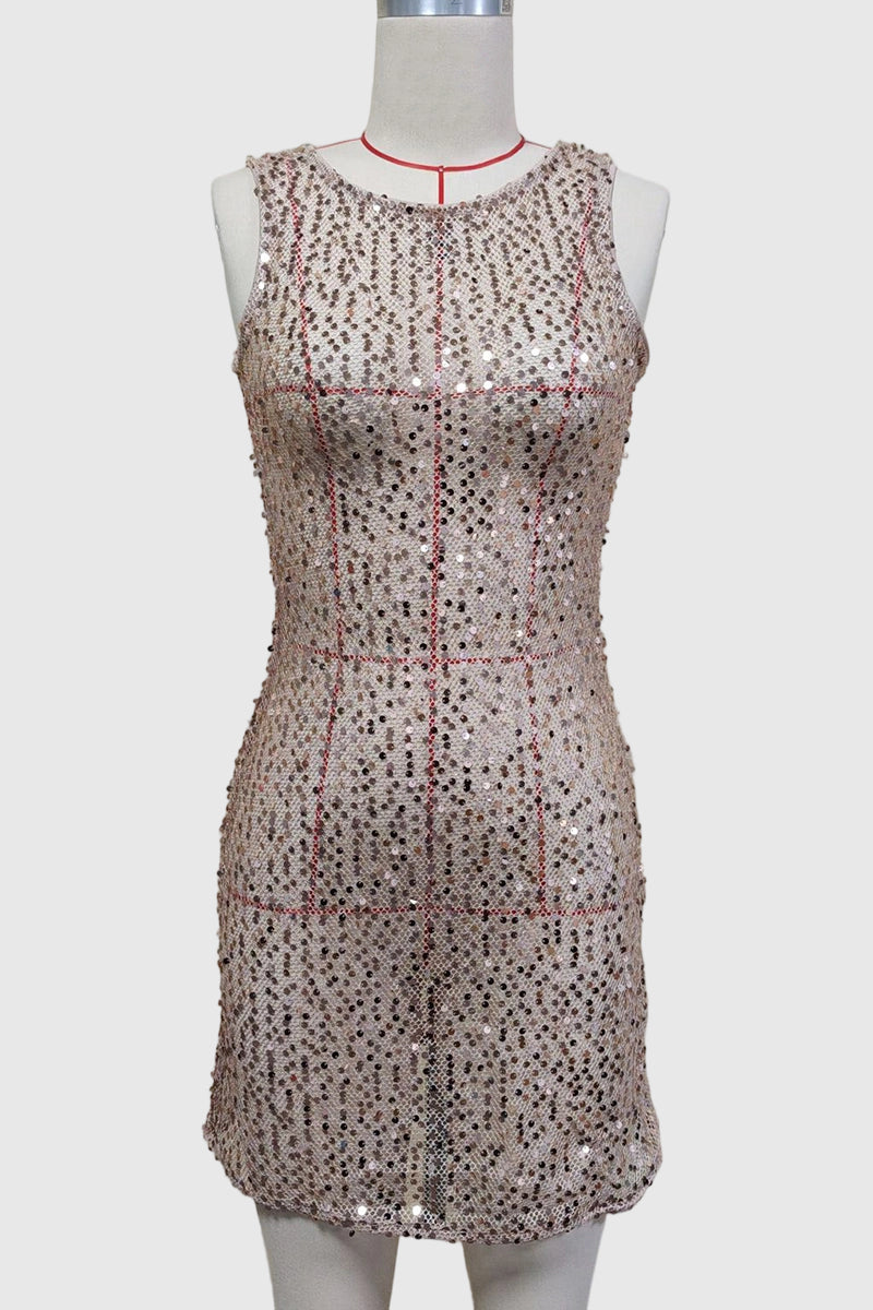 Sequin Sleeveless Beach Cover-Up