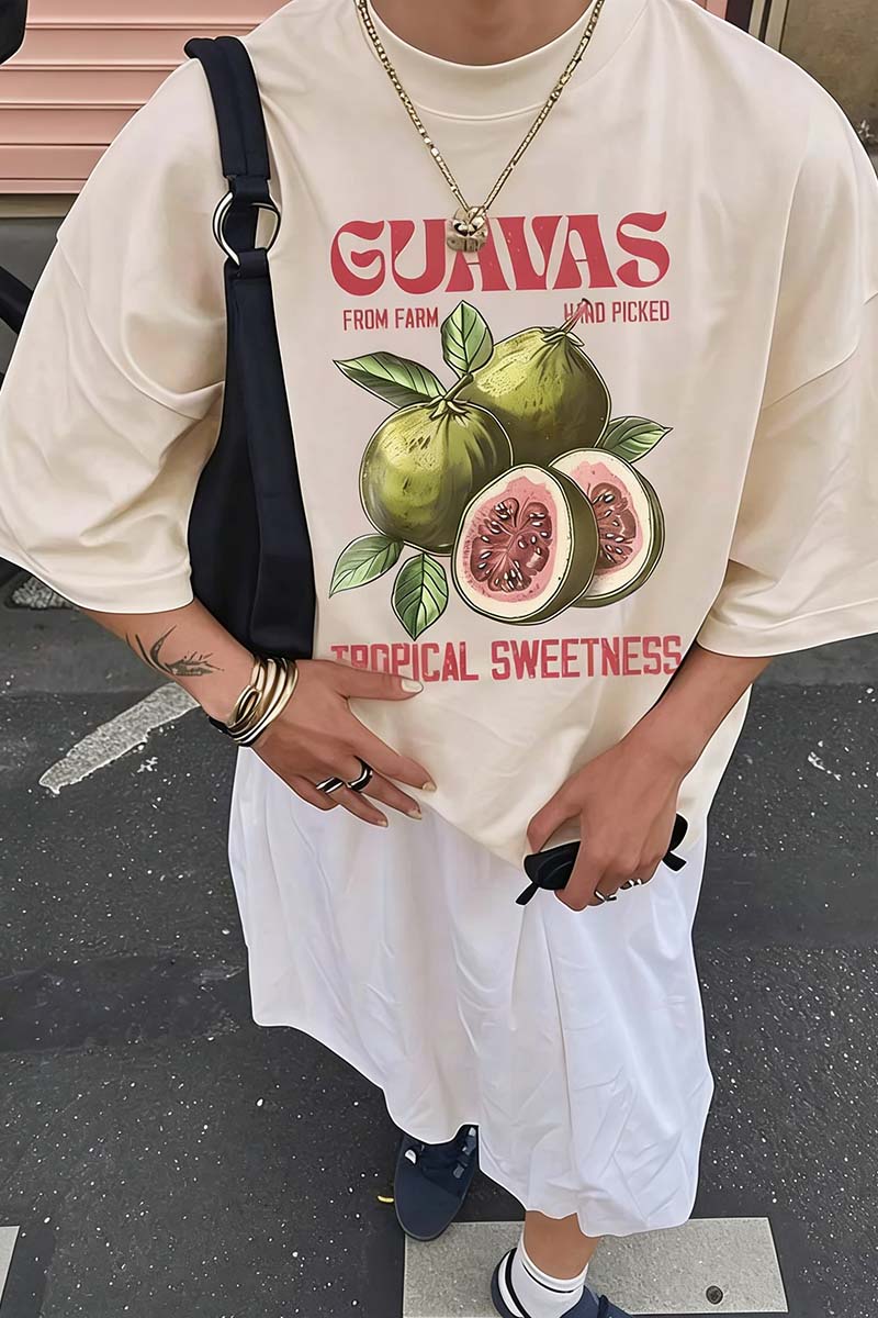 Tropical Fruit Graphic T-Shirt