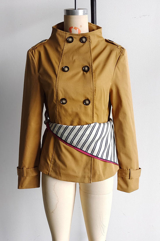 Double-Breasted Belted Jacket