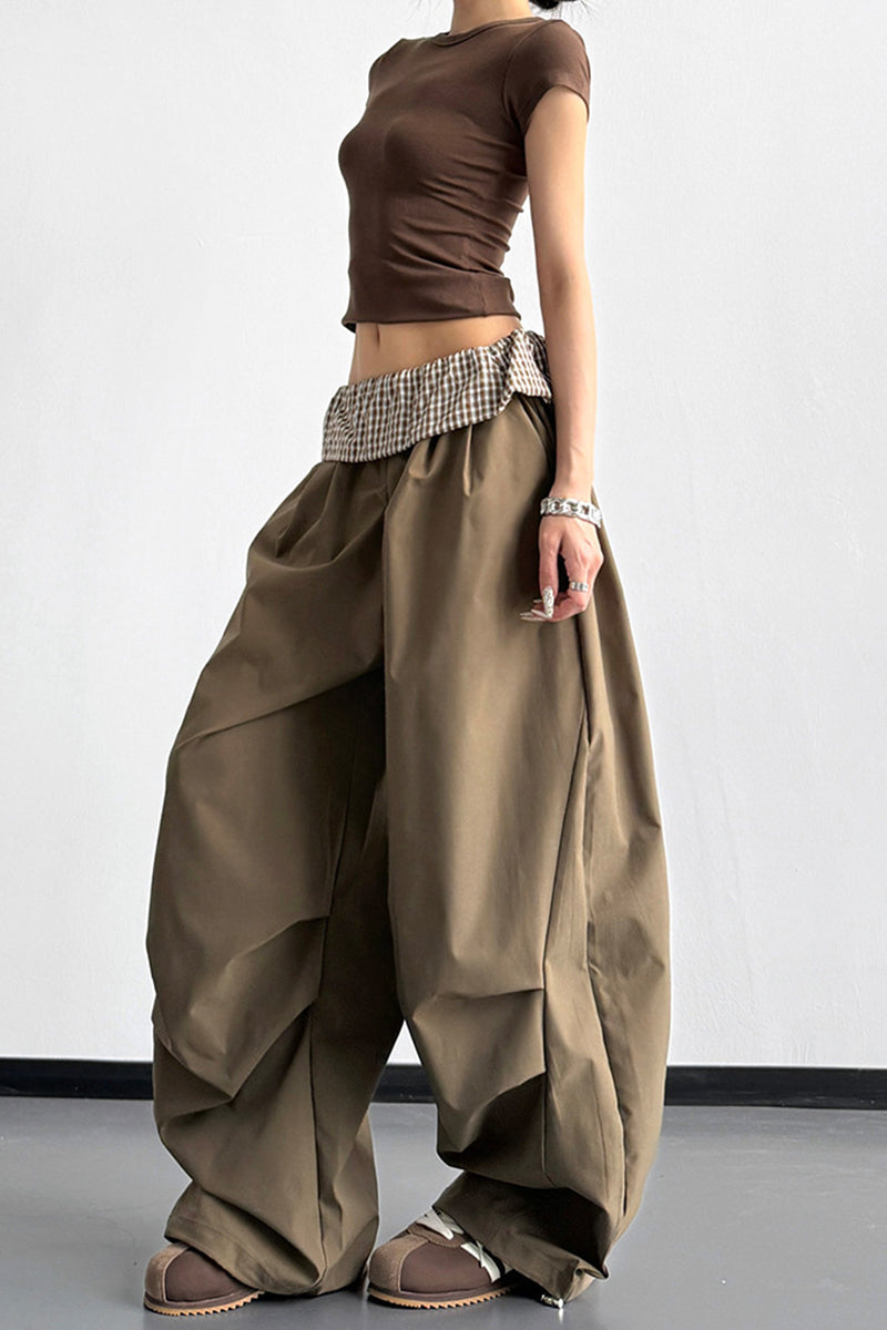 Wide-Leg Casual Pants