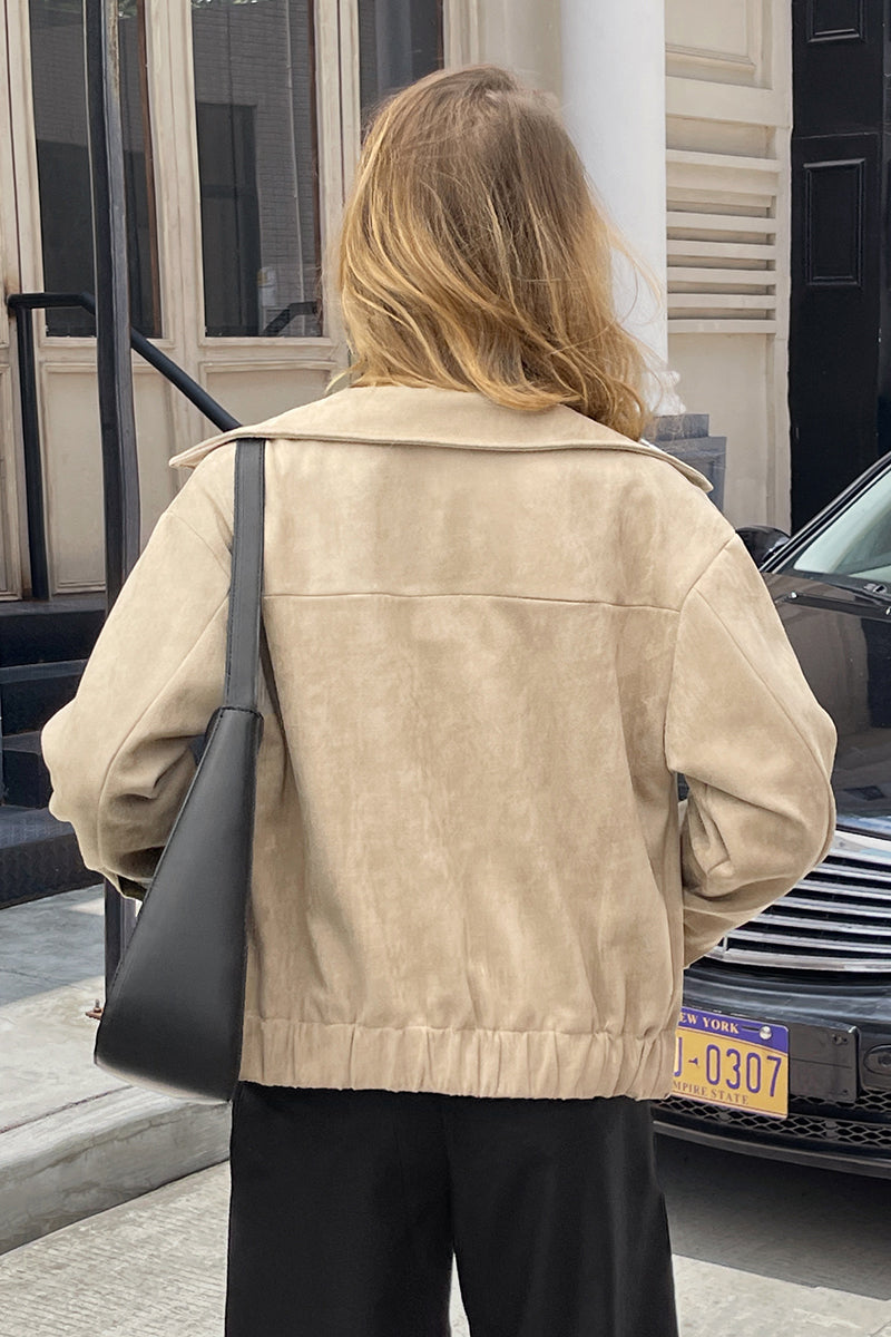 Chic Tailored Zip-Up Jacket