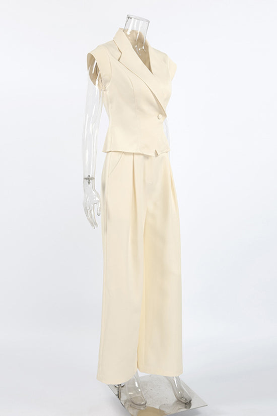 Chic Wide-Leg Suit Set