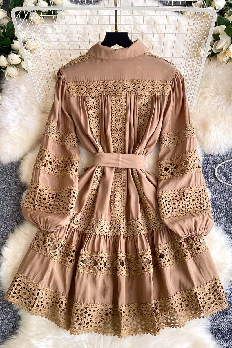 Floral Button-Up Casual Dress