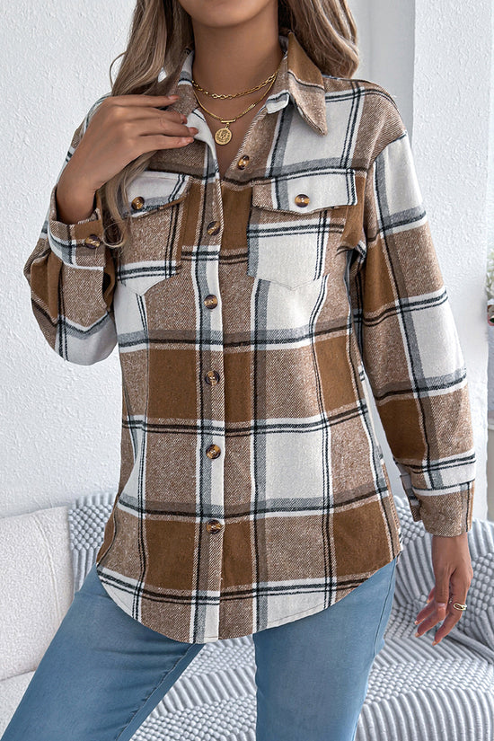 Checkered Button-Up Shacket