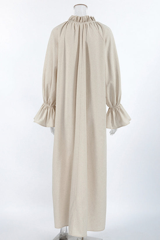 Elegant Long Sleeve Midi Dress