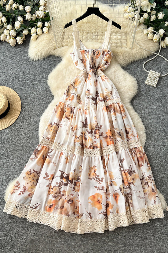 Floral Sleeveless Maxi Dress