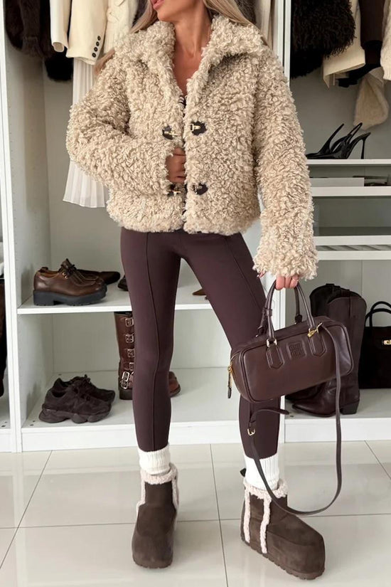 Cozy Textured Button-Up Coat