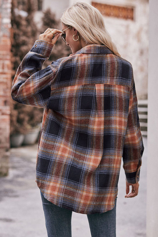 Plaid Button-Up Shirt