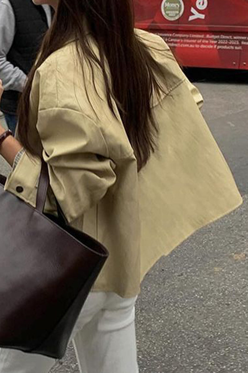 Casual Chic Collared Jacket