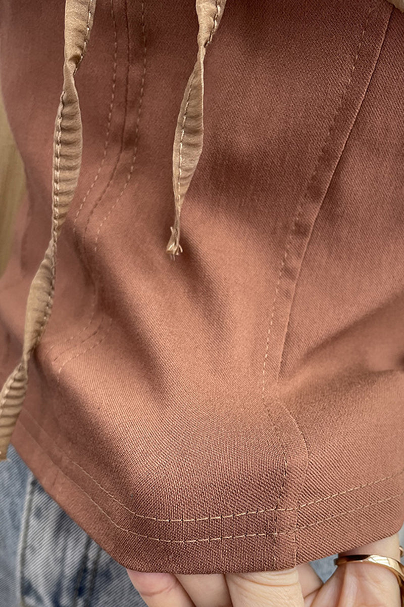 Off-Shoulder Long Sleeve Blouse