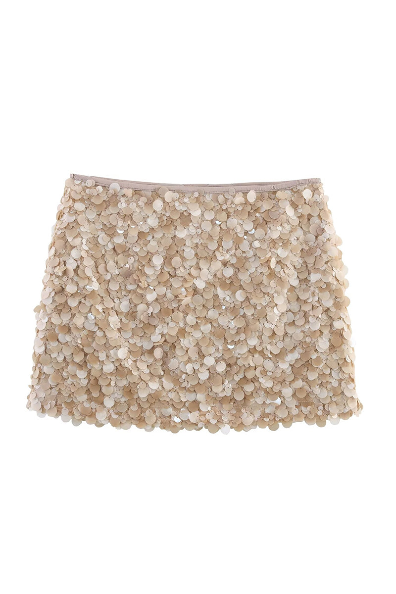 Sequin Glam Mini Skirt