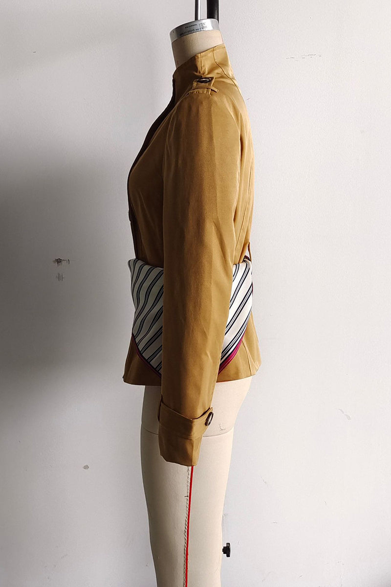 Double-Breasted Belted Jacket