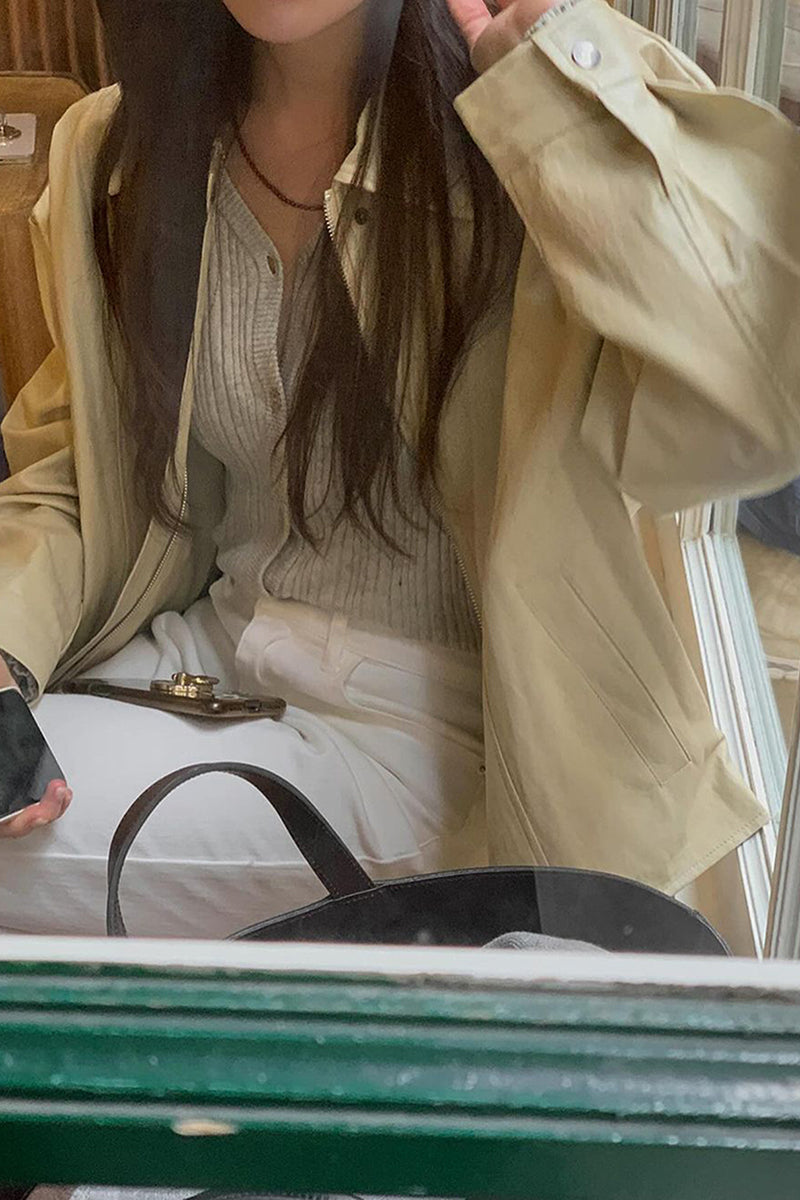 Casual Chic Collared Jacket