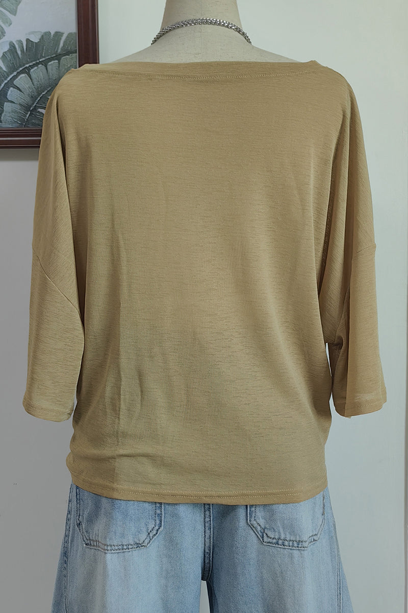 Off-Shoulder Tie Front Beach Cover-Up