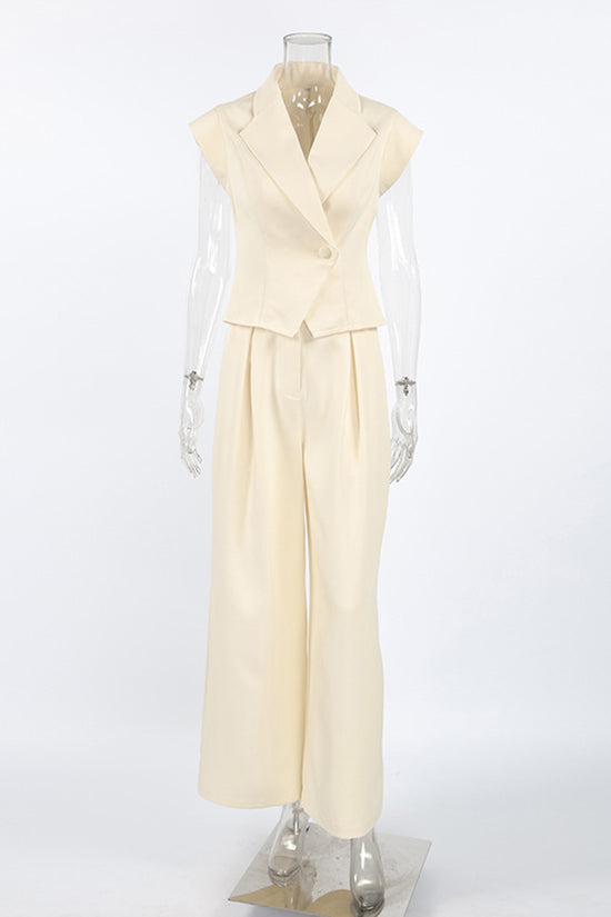 Chic Wide-Leg Suit Set