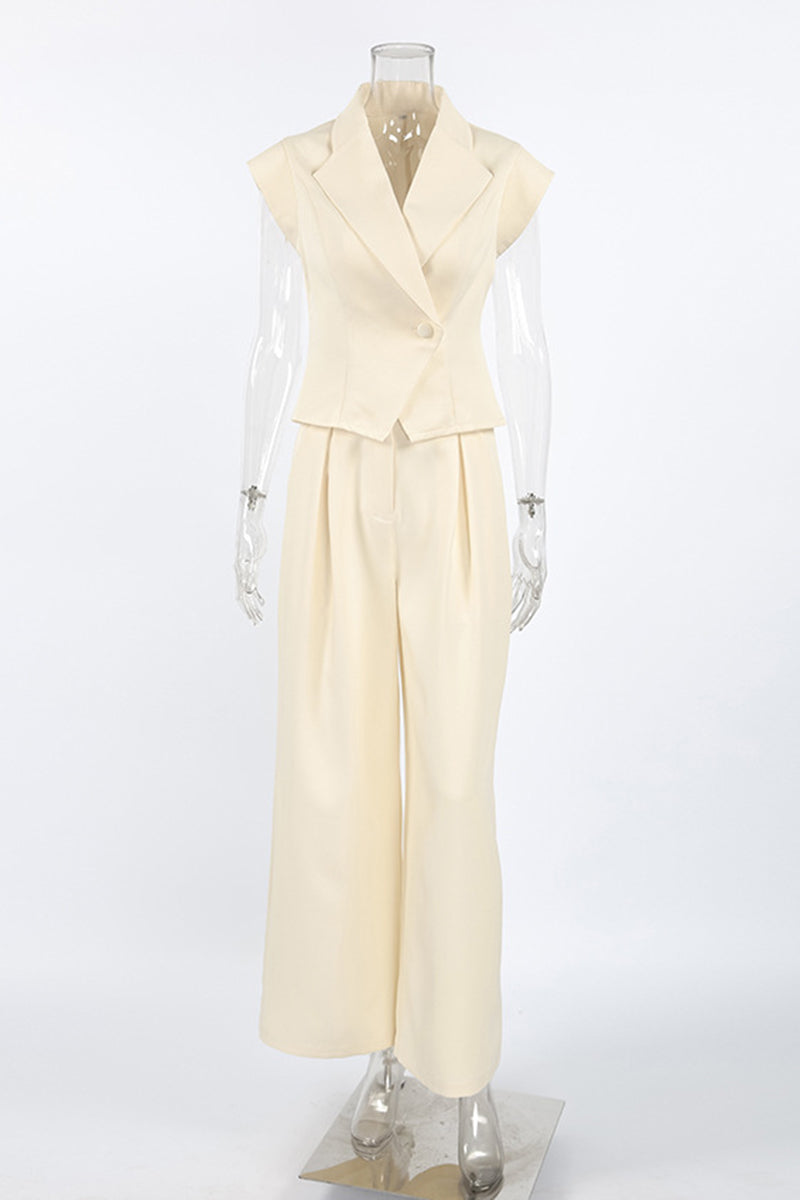 Chic Wide-Leg Suit Set