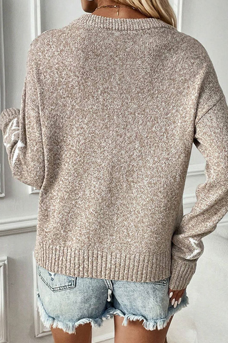 Star Patterned Casual Sweater