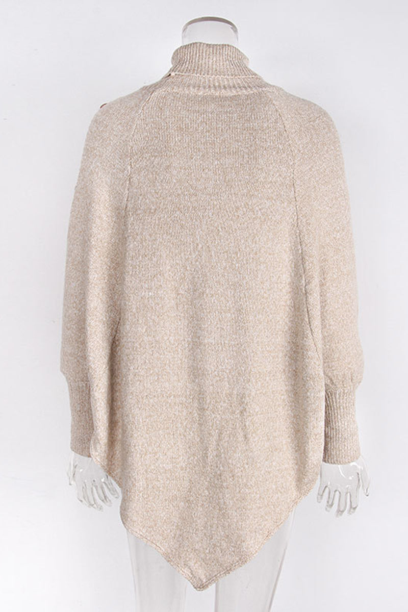 Cozy Cable Knit Buttoned Shrug