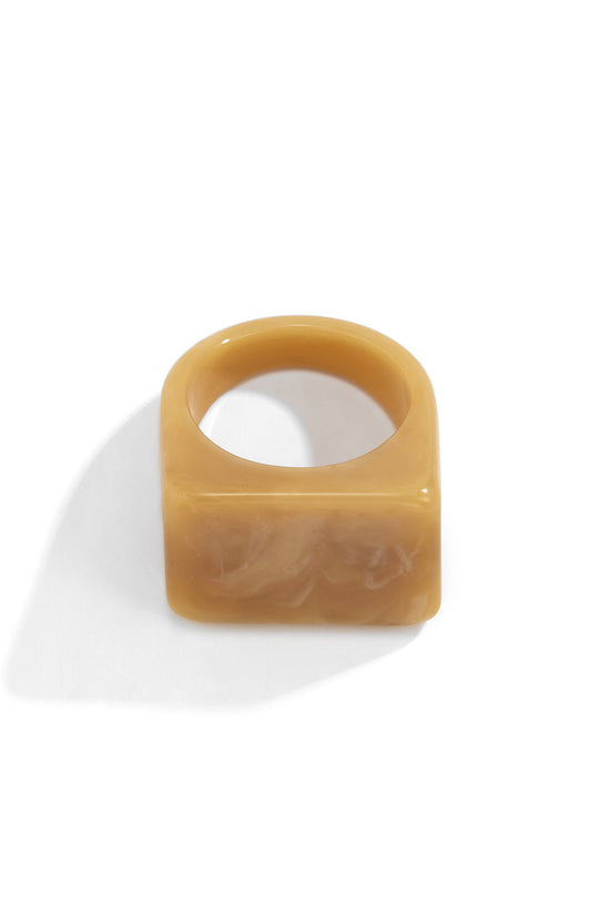 Modern Square Statement Ring