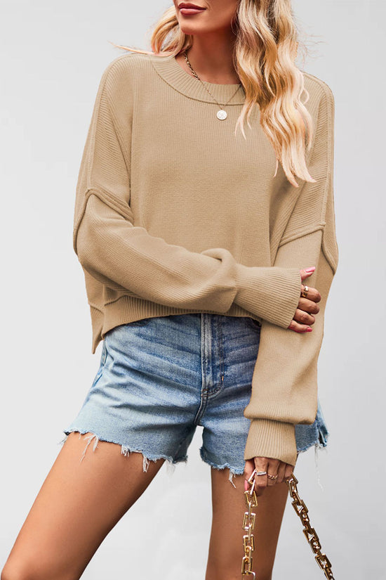 Oversized Knit Pullover Sweater
