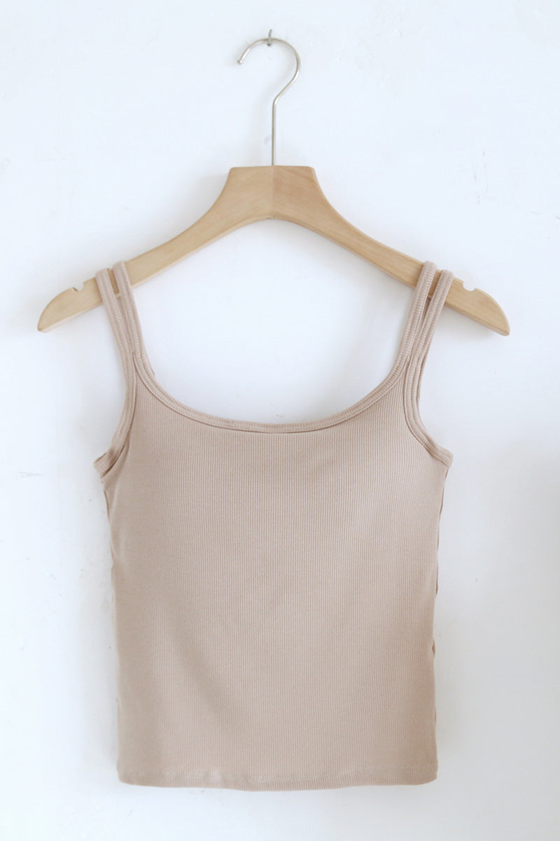 Double Strap Sleeveless Cami Top