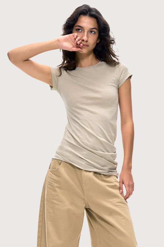 Basic Crew Neck Fitted T-Shirt