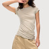 Basic Crew Neck Fitted T-Shirt