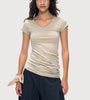 Basic V-Neck Fitted T-Shirt