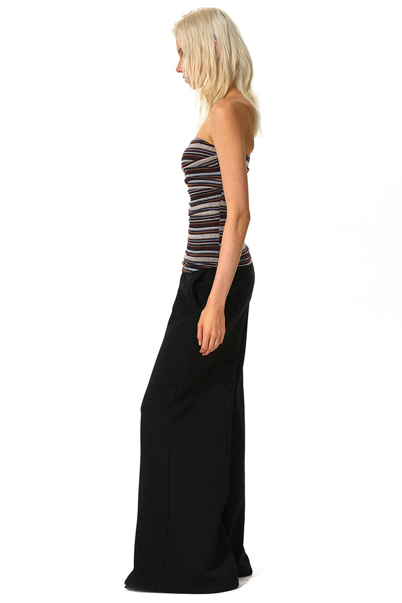Striped Strapless Fitted Tube Top