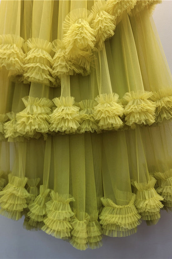 Flouncy Tiered Midi Skirt