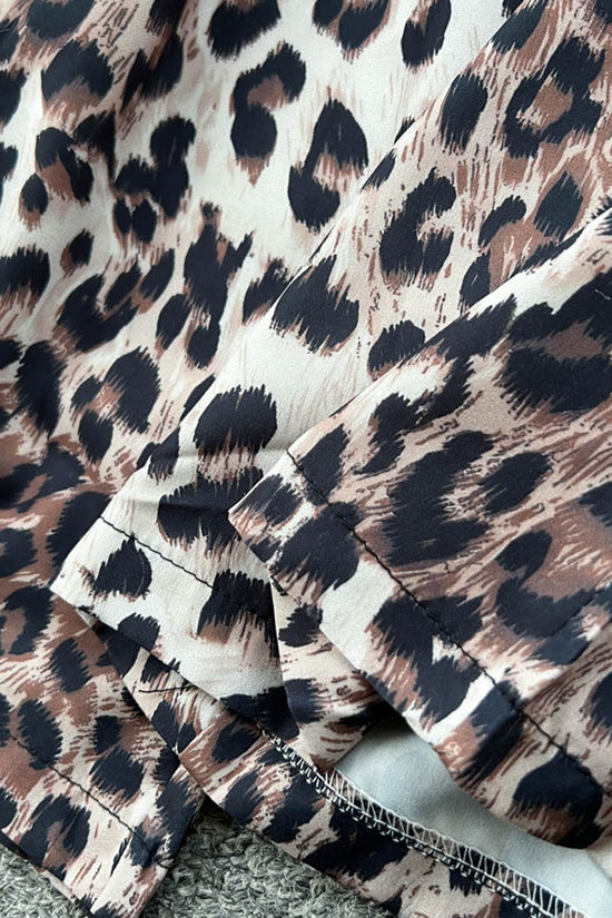 Zebra Print V-Neck Jumpsuit