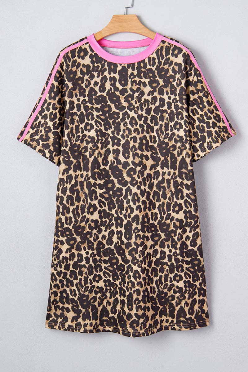 Leopard Print Casual Dress