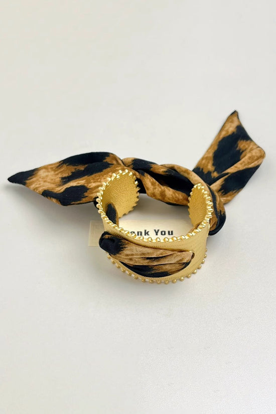 Scarf Inspired Wide Cuff Bracelet