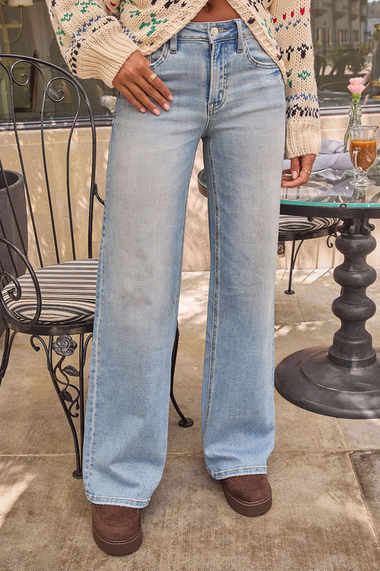 Trendy Straight Jeans
